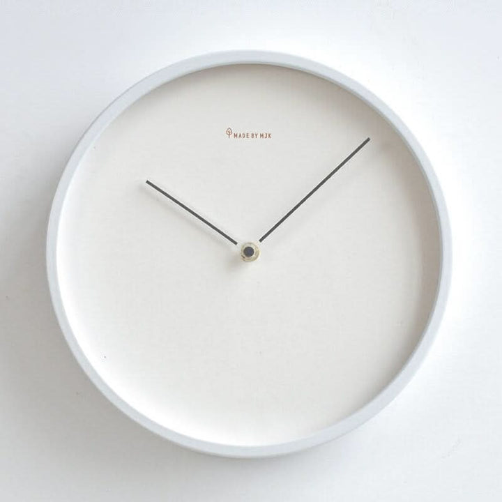 BowLift | Nordic Minimalist Wooden Wall Clock White Black Design