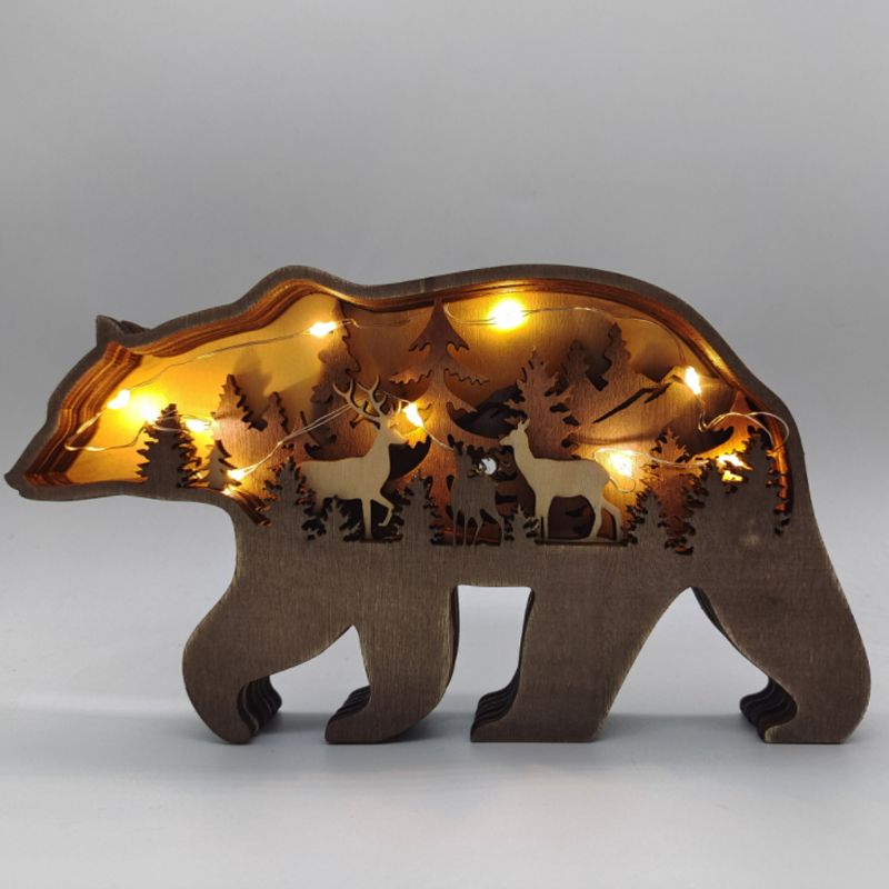 3D Creative Wooden Animal Carving Handcraft Gift | Bowlift
