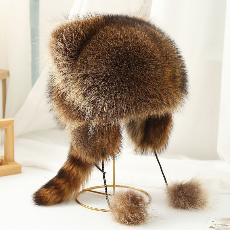 BowLift | Sweet Faux Fur Raccoon Tail Parent-Child Plush Hat