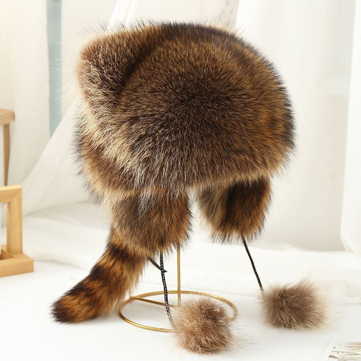BowLift | Sweet Faux Fur Raccoon Tail Parent-Child Plush Hat