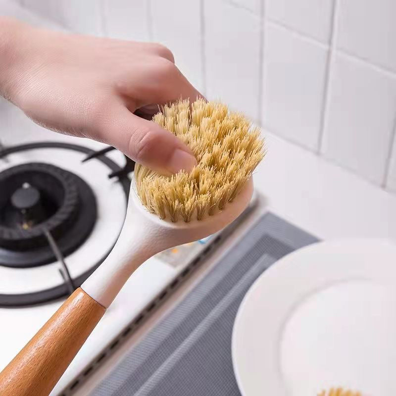 Wooden Handle Pan Brush | Bowlift