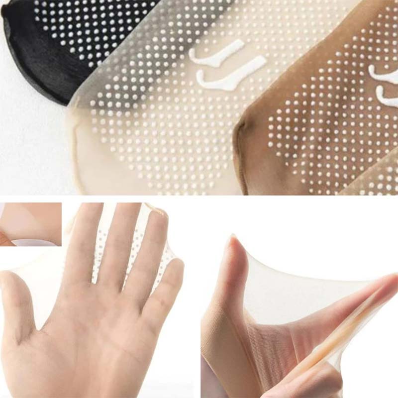 BowLift | Spring Summer Invisible Non-Slip Crystal Silk Socks