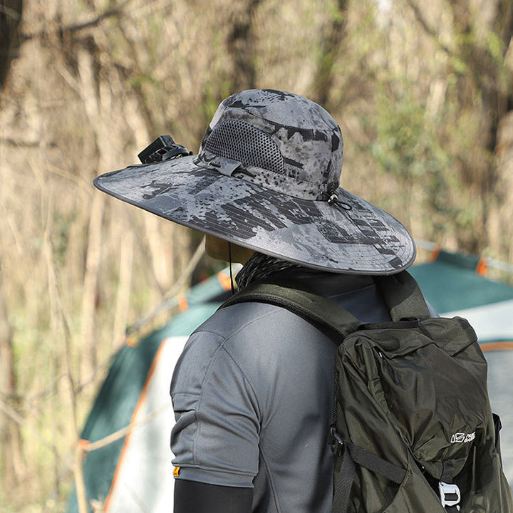 Solar & USB Charging Fan Outdoor Fishing Hat | Bowlift
