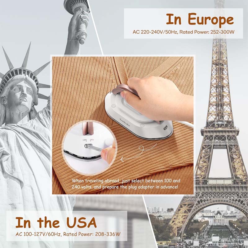 BowLift | Travel Iron with Dual Voltage
