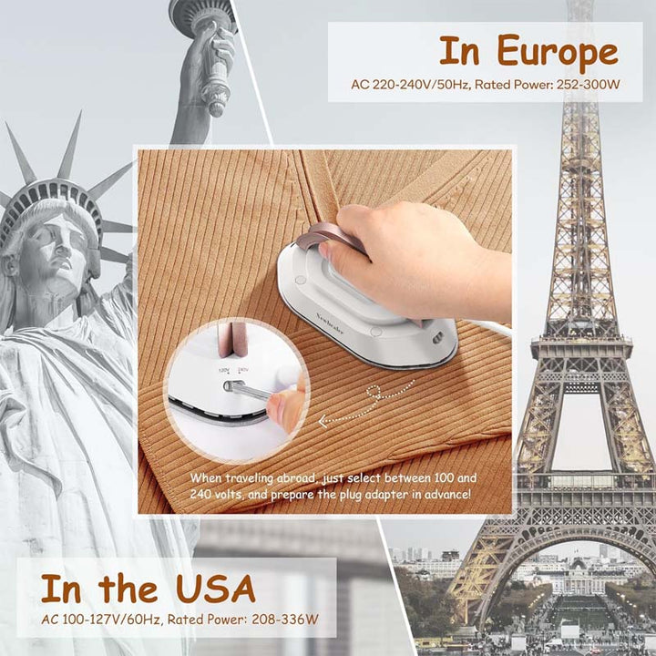 BowLift | Travel Iron with Dual Voltage