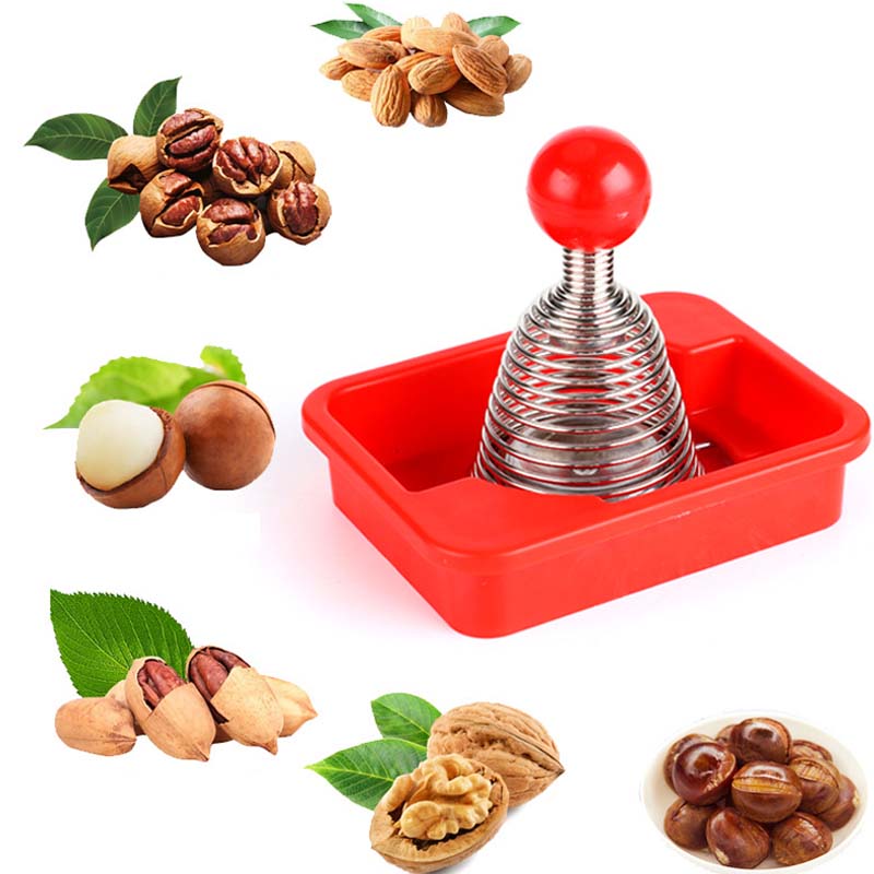 BowLift | Stainless Steel Spring Walnut Opener
