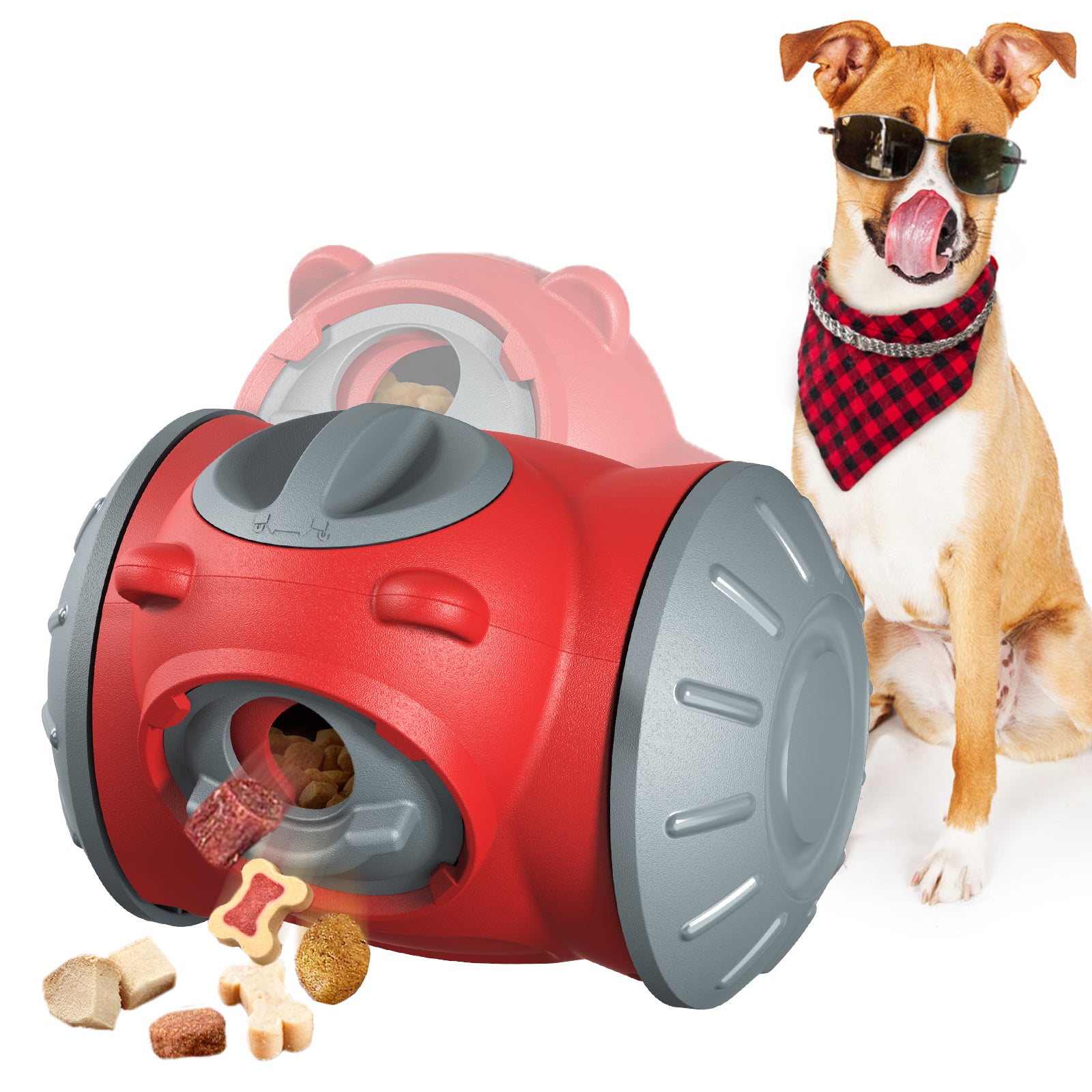 Bear Slow Feeder Food-Dispensing Dog Toy