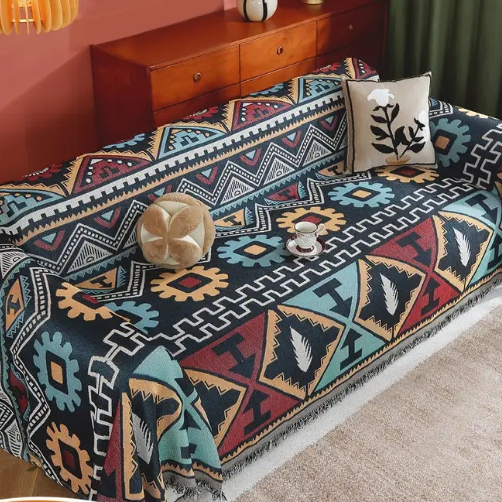 BowLift | Aztec Geometric Pattern Sofa Cover