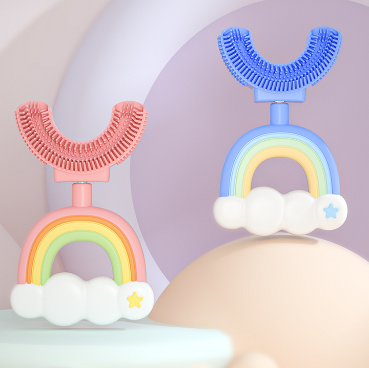 BowLift | Silicone Children's Toothbrush U-Design Rainbow