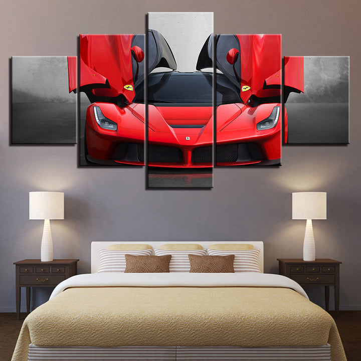 Luxury Ferrari Car - Canvas Wall Art Painting | Bowlift