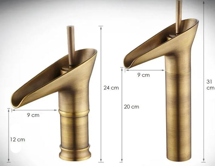 BowLift | Single Handle Retro Waterfall Faucet for Modern Sink