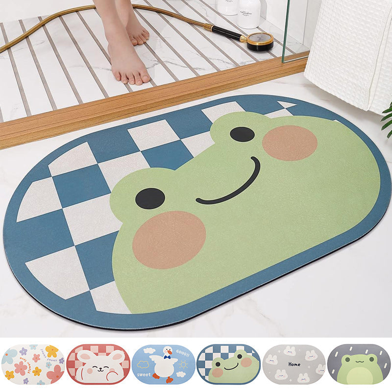 Cute Cartoon Bathroom Super Absorbent Quick Dry Mat | Bowlift