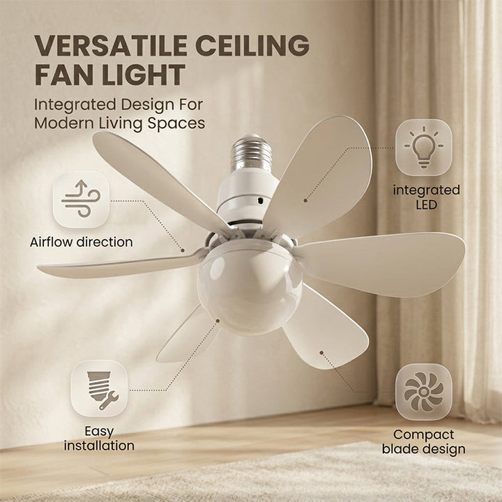 Modern Low Profile Ceiling Fan Light | Bowlift