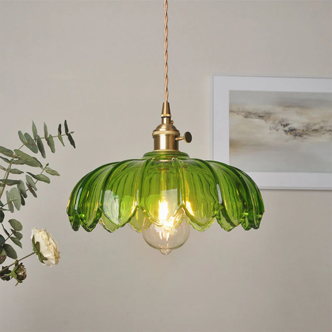 BowLift | Vintage Glass Hanging Lamp