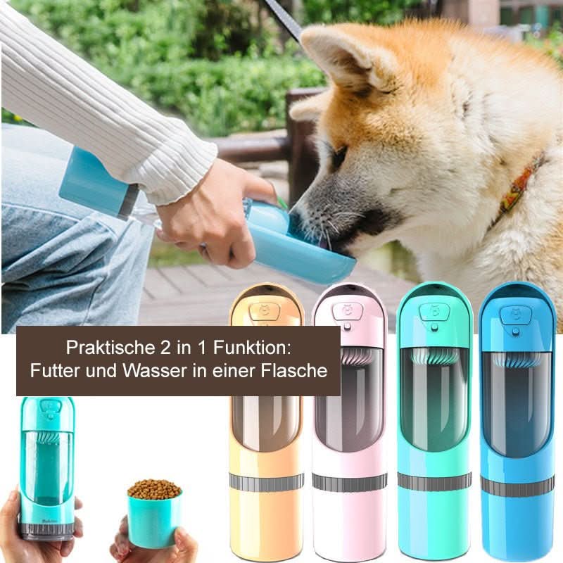BowLift | 2-in-1 dog bottle with food & water bowl