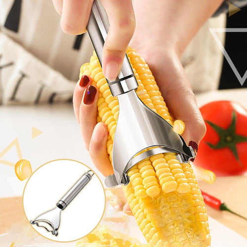 Corn cob peeler made of stainless steel | Bowlift