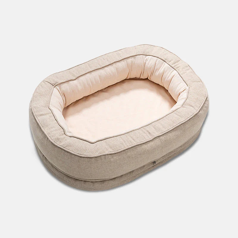 Luxe Orthopedic Dog Bed – SleepNest Comfort Bowlift
