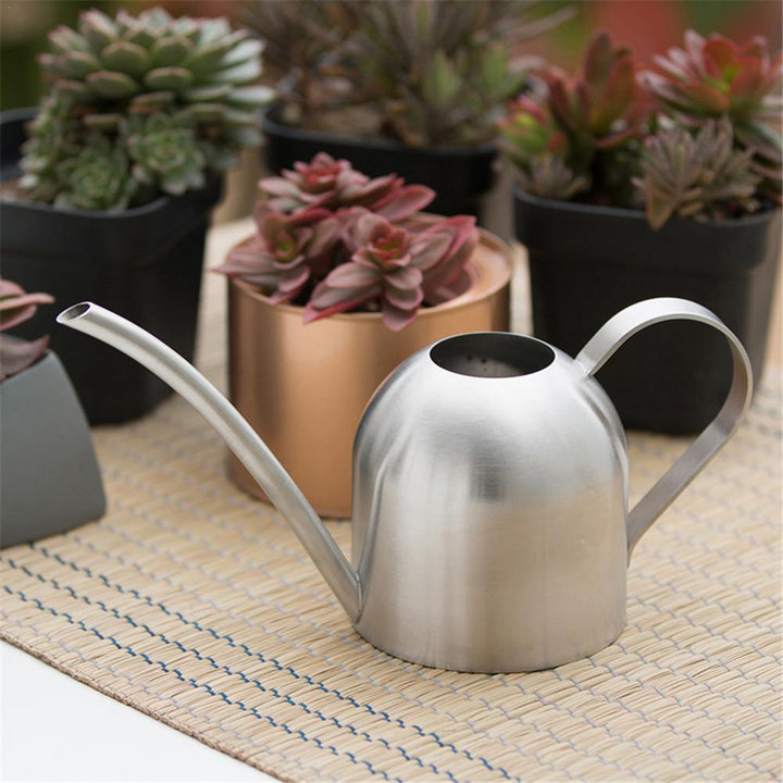 BowLift | Stainless Steel Watering Can with Flexible Neck | Modern Design | Perfect Watering | Rustproof
