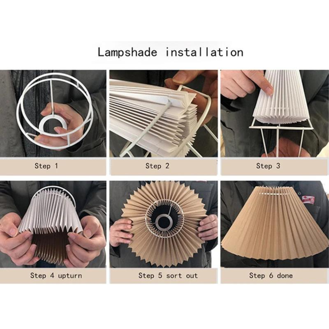 BowLift | Foldable Pleat Table Lamp - Stylish Foldable LED Table Lamp for Unique Interior Design