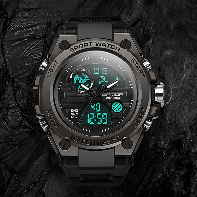 BowLift | Men's Double Display Waterproof Luminous Watch