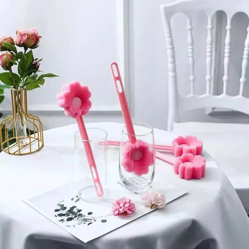 Flower Shape Bottle Cleaner Brush Bowlift