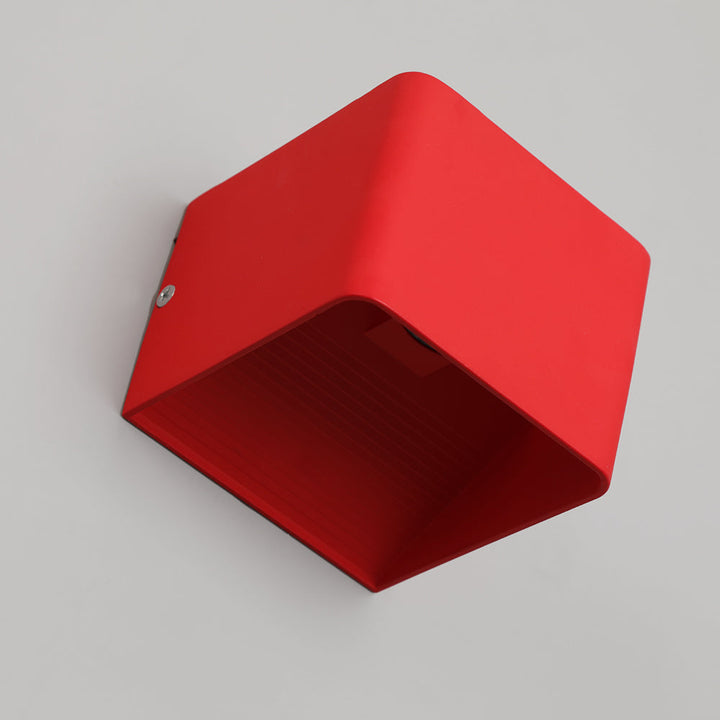 LumiBox - Square LED Wall Lamp | Modern Design in Bowliftack, White and Green for Bedroom and Living Room | Bowlift