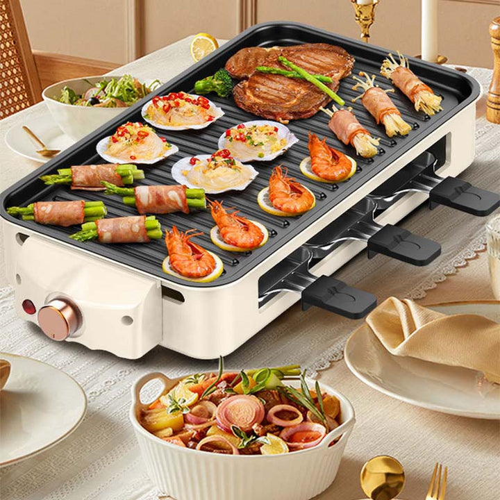 BowLift | Indoor Smokeless Grill, Non-Stick Cooking Removable Plate