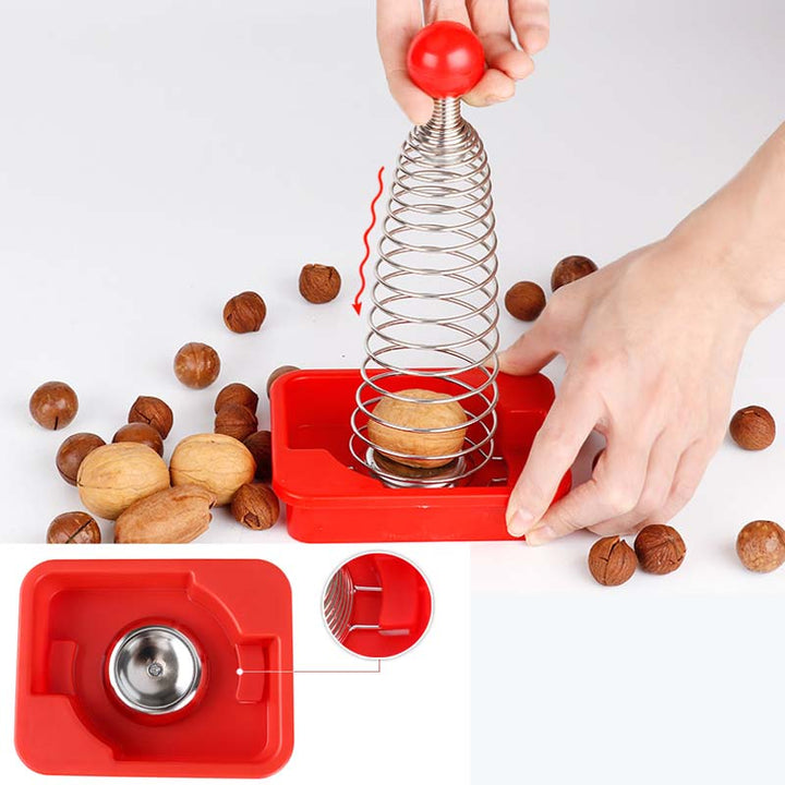 BowLift | Stainless Steel Spring Walnut Opener