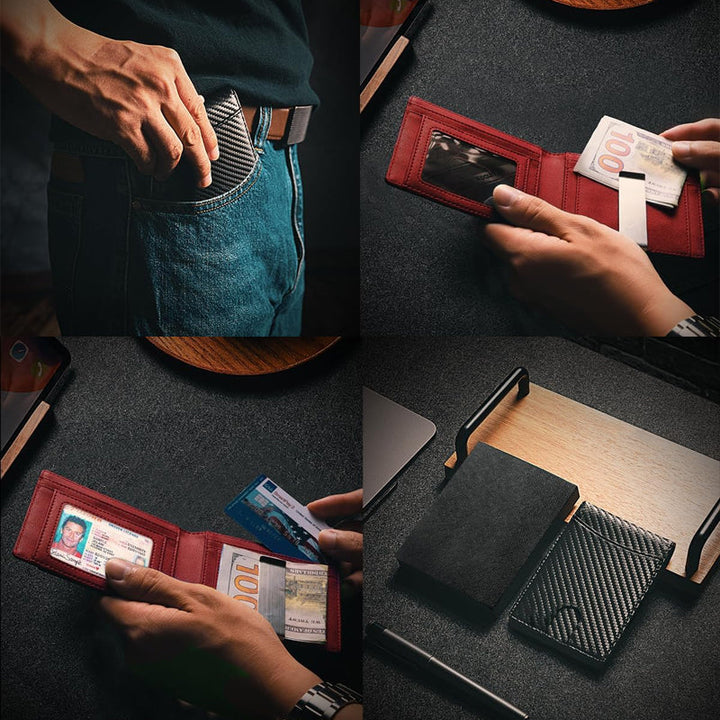 BowLift | Genuine Leather Theft Protection Card Holder