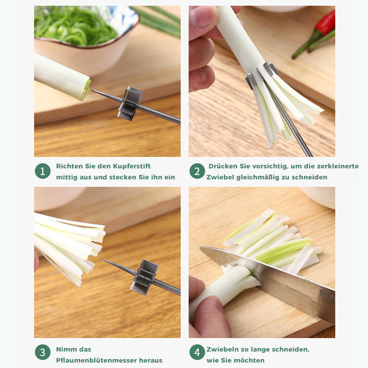 Stainless Steel Plum Blossom Onion Cutter | Bowlift