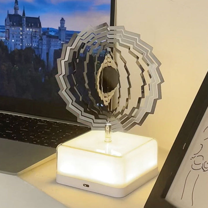 Rotating ambient light made of metal | Bowlift