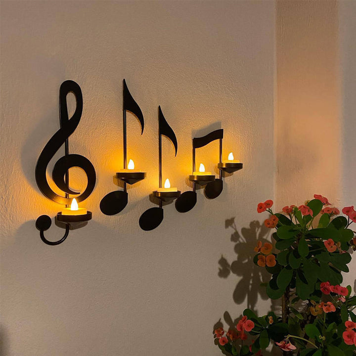 BowLift | 🎼Black Musical Note Wall Light