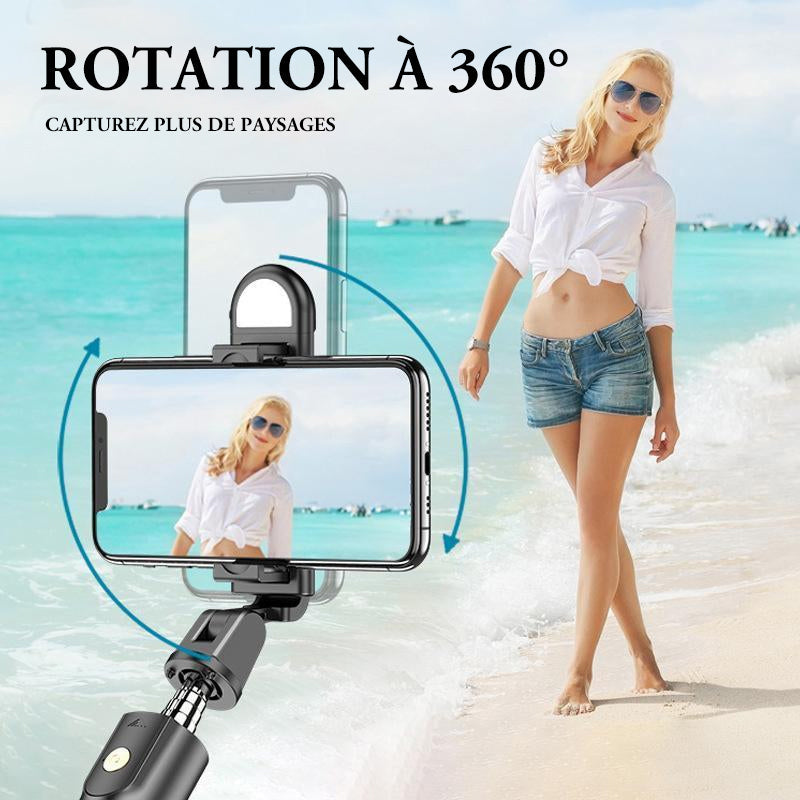 Tripod for selfie stick with Bluetooth remote control | Bowlift