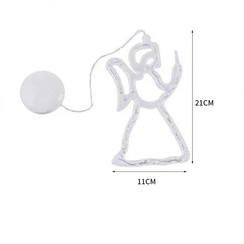 LED pendant light with suction cup for festive windows