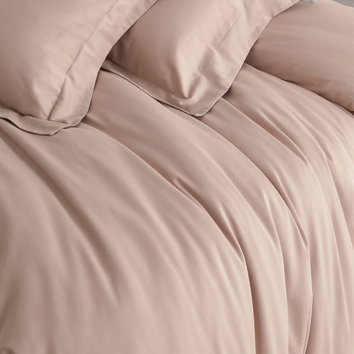 Cotton bedding set, 100s, brushed, 4-piece, modern