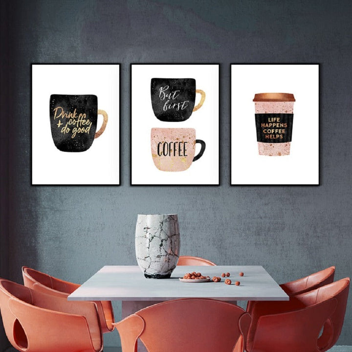 Drink Coffee Do Good - Canvas Wall Art Painting | Bowlift