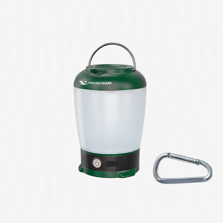 LED camping lamp with battery and emergency light function