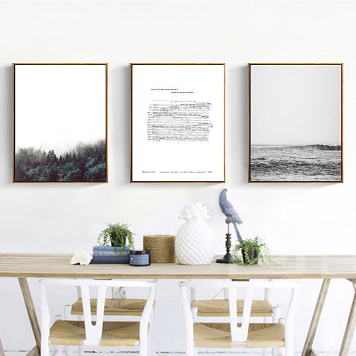 Chopin Writing Seaside Forest - Canvas Wall Art Painting | Bowlift