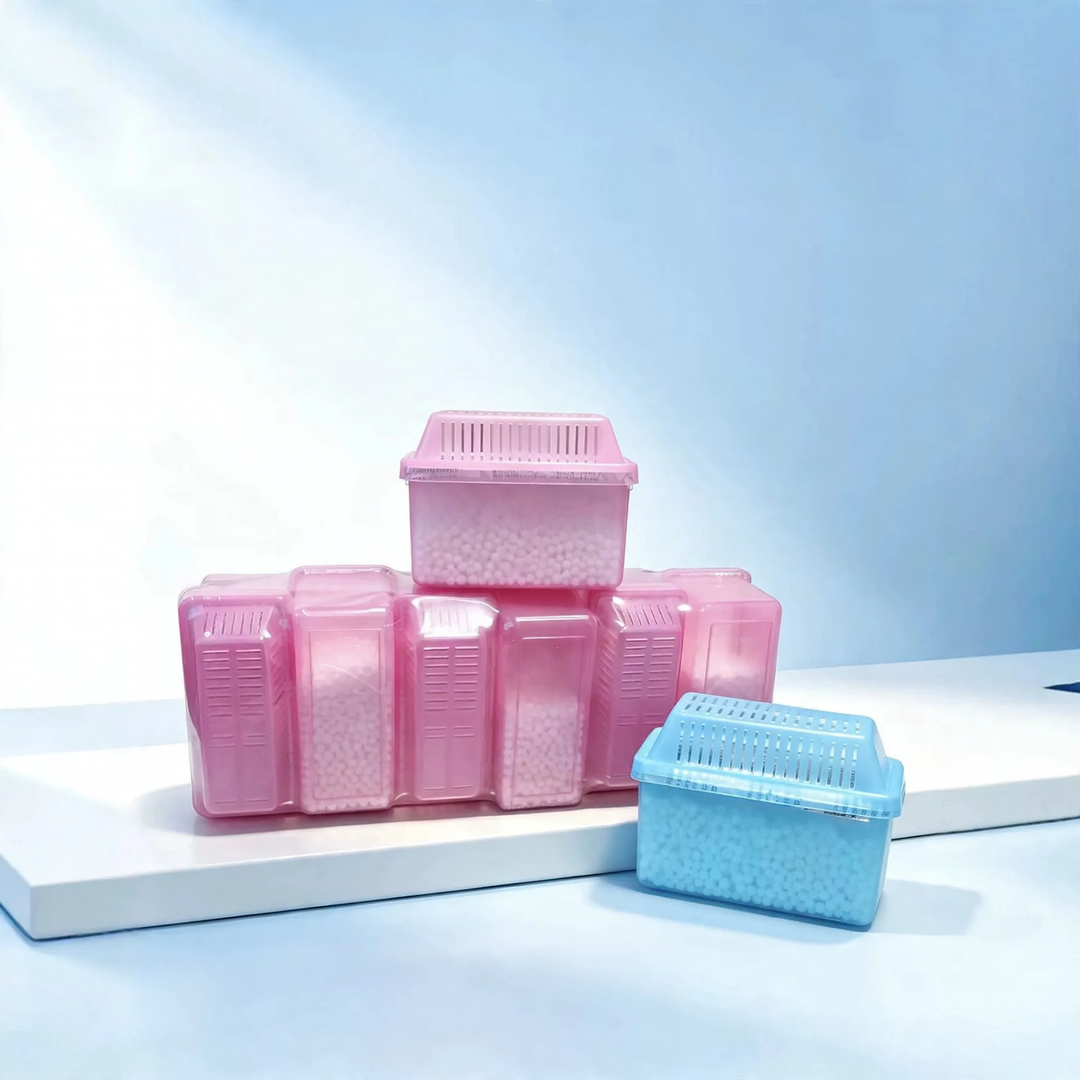 Dehumidifier box against moisture and odors