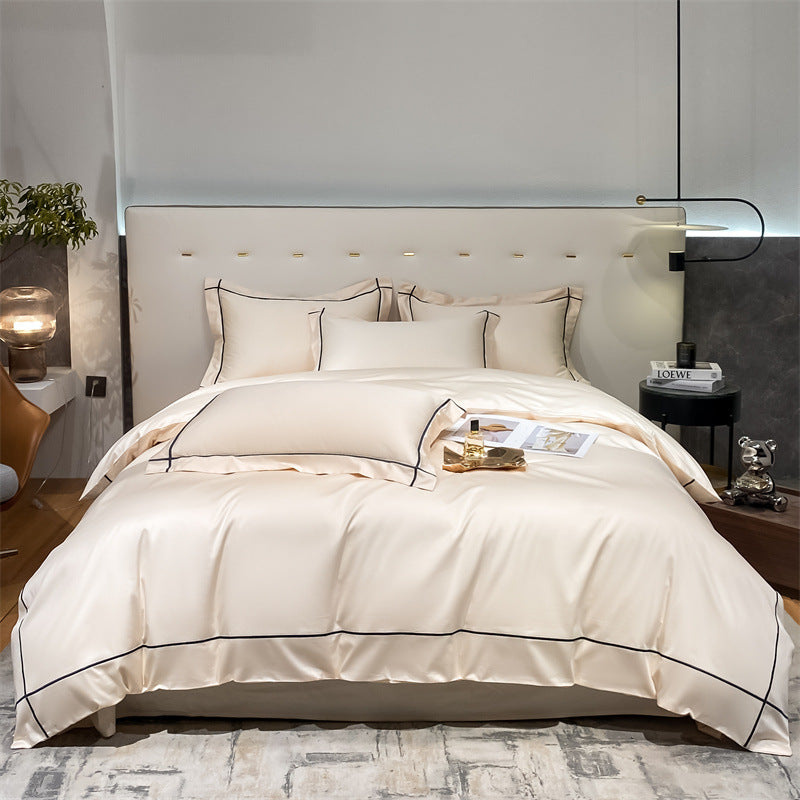 Luxurious bedding set, long-staple cotton, satin weave