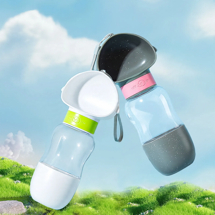 Portable water bottle for pets, 600 ml