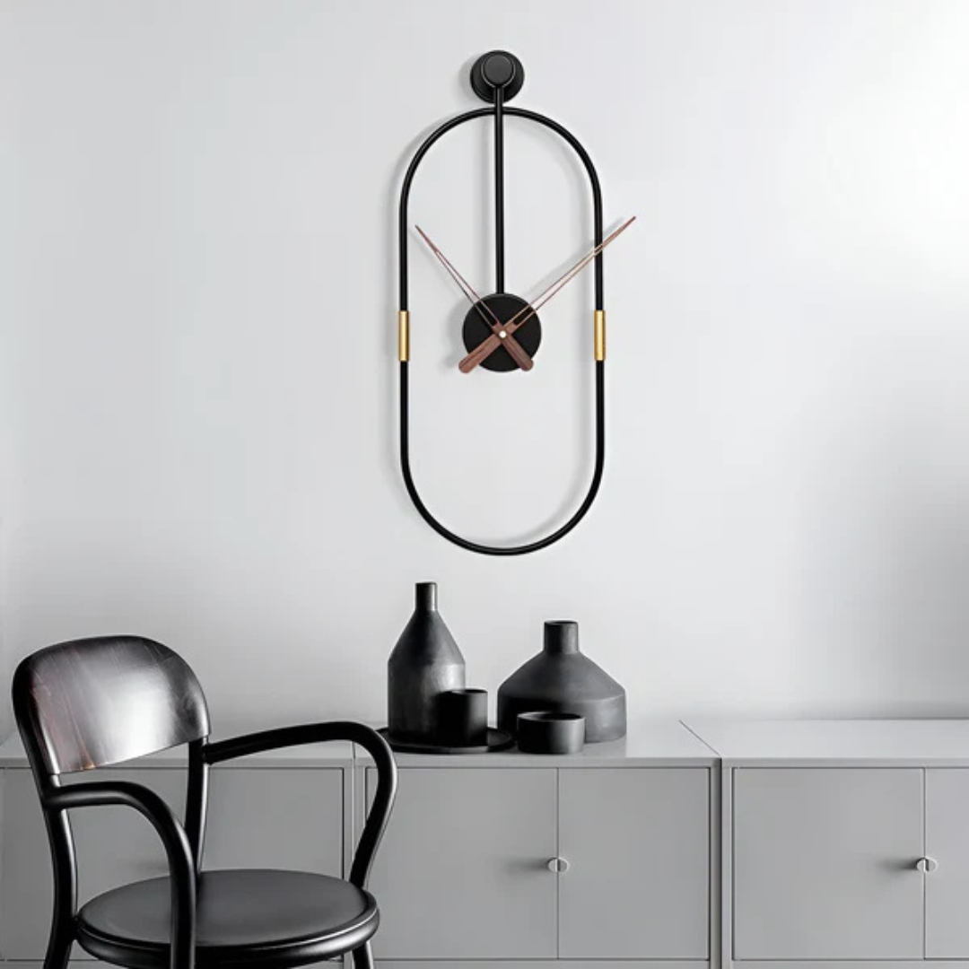 BowLift | Artic | Minimalist Large Wall Clock – Modern Decorative Timepiece