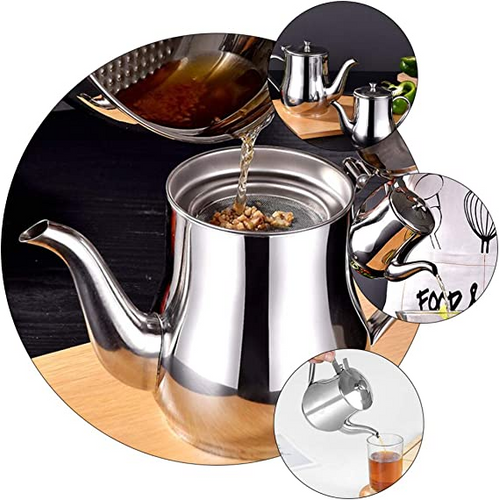 BowLift | Oil filter jug in stainless steel