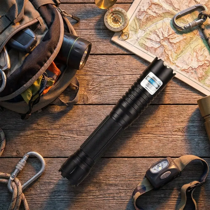 BowLift | Blue Beam Laser Torch | 450nm High-Intensity Optical Output | Tactical 5000m+ Range | Adjustable Focus Aluminum Chassis | Thermal Ignition Capable Flashlight