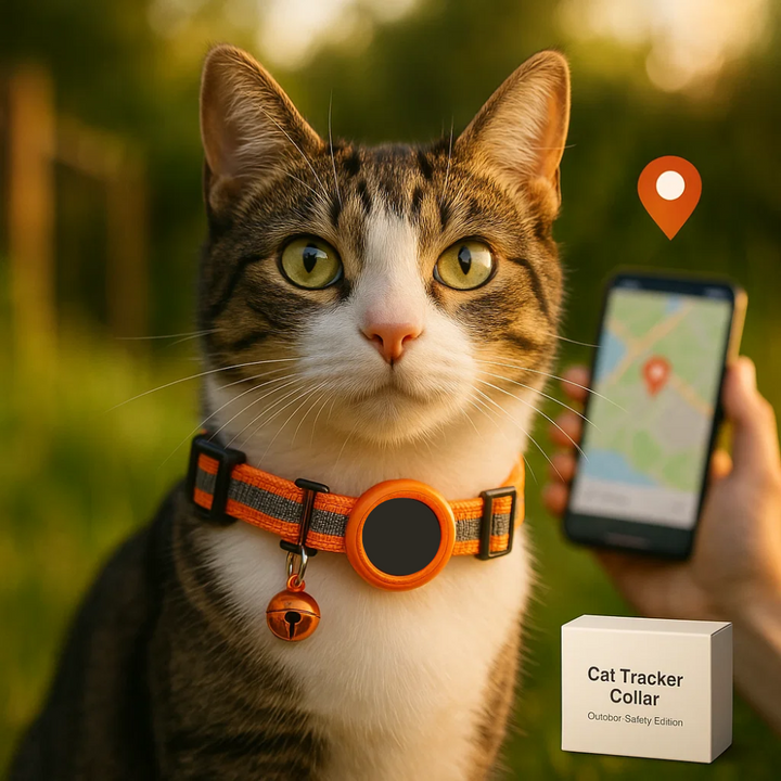 BowLift | Cat GPS Tracker Collar | Quick Release Closure, Reflective Design & Durable for Outdoor Safety Adventures