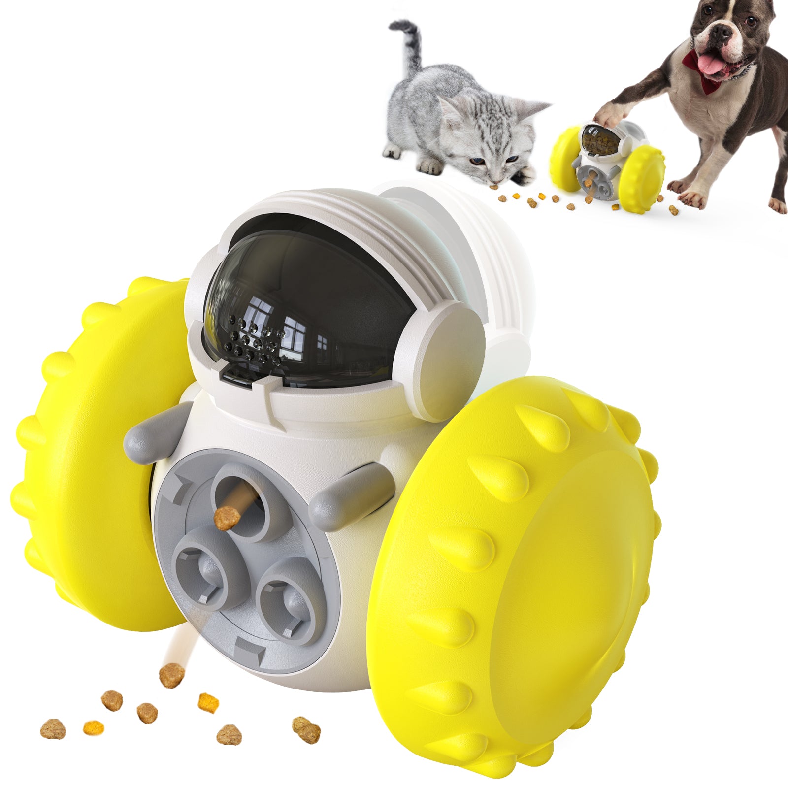 Wobble Food Car – Balance & Slow Feeder Toy for Dogs & Cats