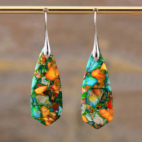 Vibrant Jasper Earrings | Colorful must-haves for any occasion! Bowlift