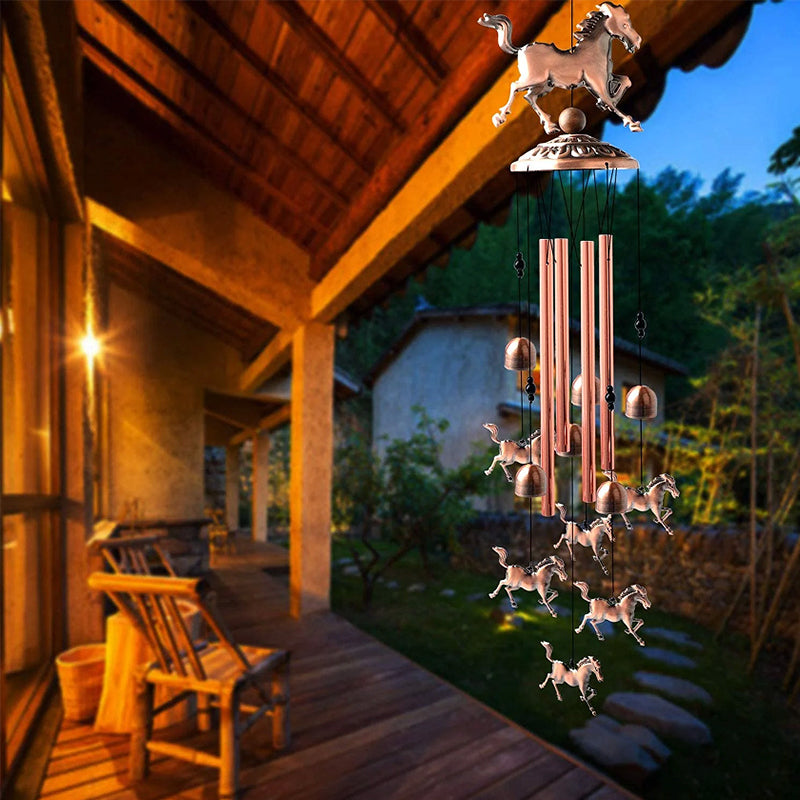 BowLift | Retro Bronze Horse Wind Chime