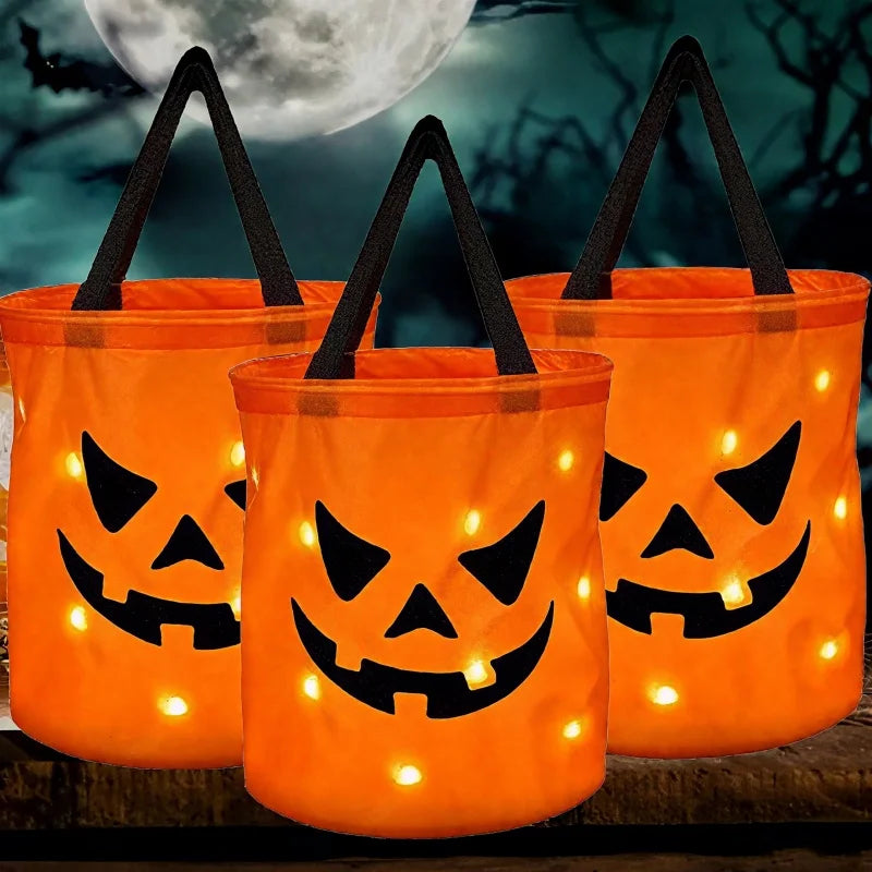 BowLift | Light Up Pumpkin Halloween Treat Bag
