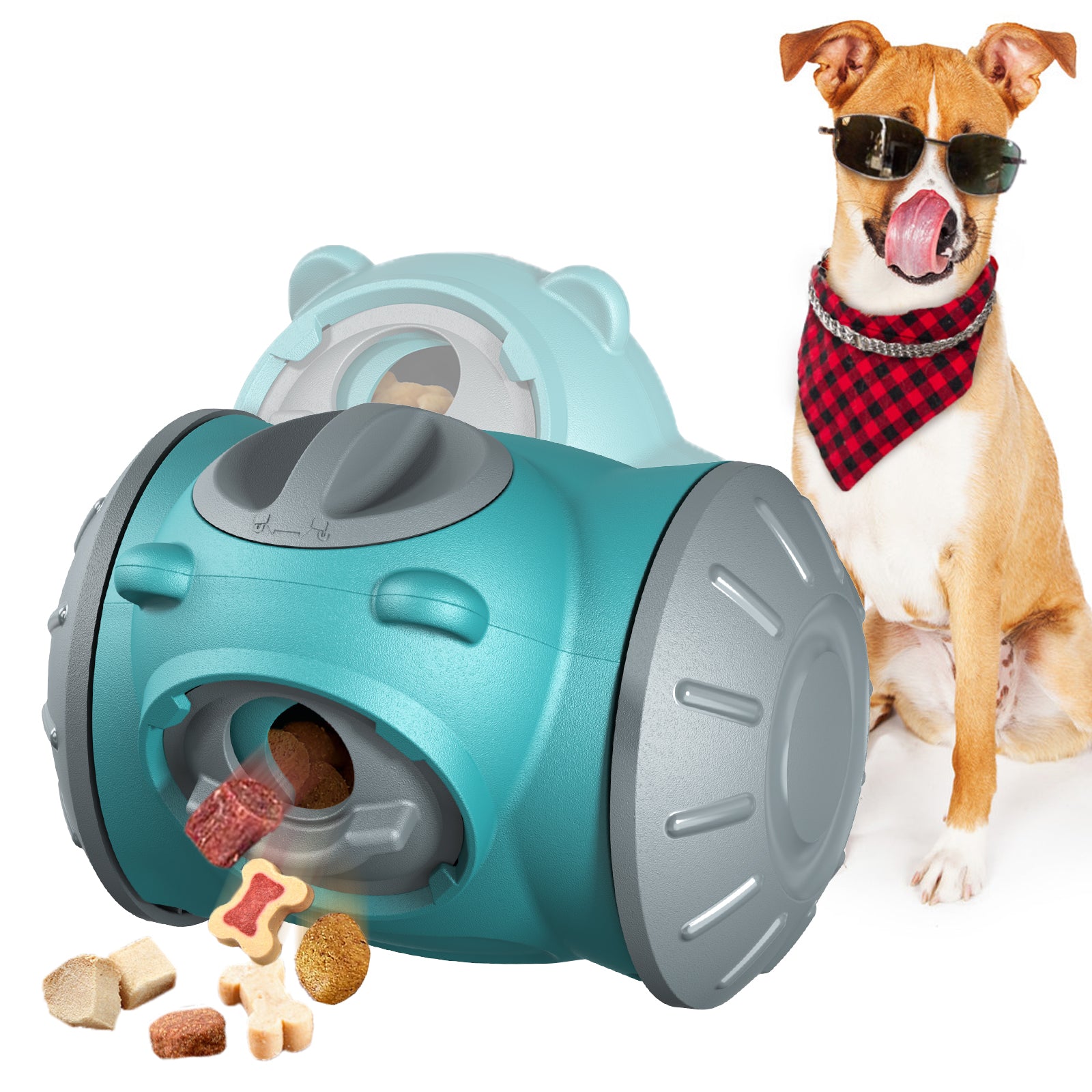 Bear Slow Feeder Food-Dispensing Dog Toy